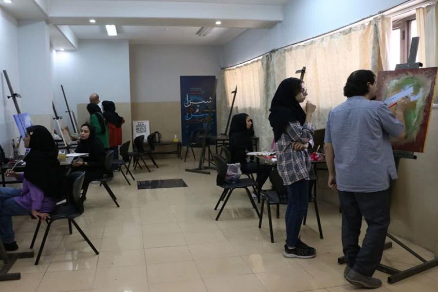 کارگاه آموزشی نقاشی جشنواره تجسم غدیر